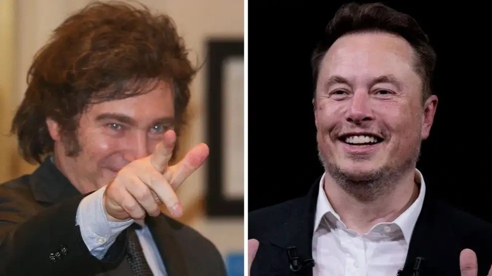 Elon Musk y Javier Milei en Estado de litio